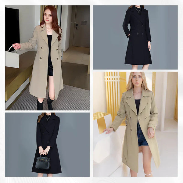 ⏳Limited-time hotsale ⏰ ❄️Winter Specials❄️Women's Elegant Warm Trench Coat✨